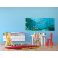 Detská fototapeta DISNEY - Nemo a Dory v nebezpečenstve - 202x90 cm