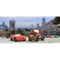 Detská fototapeta DISNEY - CARS v Anglicku - 202x90 cm