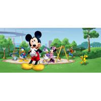 Detská fototapeta DISNEY - Mickey Mouse s kamarátmi na ihrisku - 202x90 cm