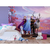 Detská fototapeta DISNEY - Ľadové kráľovstvo - Hrdinovia Frozen 2 - 360x270 cm