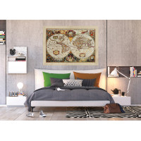 Moderné fototapety - Historická mapa - 155x110 cm