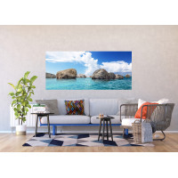 Moderné fototapety - Balvany v oceáne - 202x90 cm