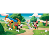 Detská fototapeta DISNEY - Mickey Mouse s kamarátmi v parku - 202x90 cm
