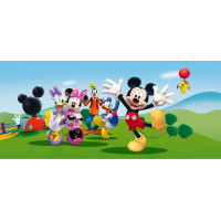 Detská fototapeta DISNEY - Veselý Mickey Mouse s priateľmi - 202x90 cm