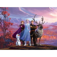 Detská fototapeta DISNEY - Hrdinovia Frozen II. na horskej plošine - 252x182 cm