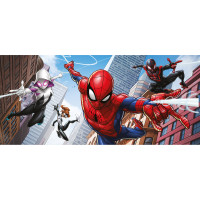 Detská fototapeta MARVEL - SPIDER-MAN a jeho tím - 202x90 cm