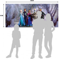 Detská fototapeta DISNEY - Frozen v kúzelnom lese - 202x90 cm