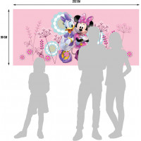 Detská fototapeta DISNEY - kamarátky Minnie a Daisy - 202x90 cm