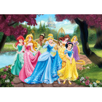 Detská fototapeta DISNEY - Princezné pri rybníku - 155x110 cm