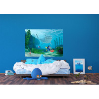 Detská fototapeta DISNEY - Nemo a Dory v nebezpečenstve - 155x110 cm