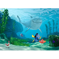 Detská fototapeta DISNEY - Nemo a Dory v nebezpečenstve - 155x110 cm