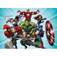 Detská fototapeta MARVEL - Hrdinovia Avengers útočia - 155x110 cm