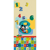 Detská fototapeta DISNEY - Mickey Mouse a čísla - 90x202 cm