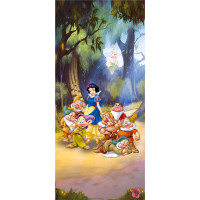 Detská fototapeta DISNEY - Snehulienka a trpaslíci - 90x202 cm