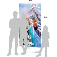 Detská fototapeta DISNEY - Frozen v kúzelnom lese - 90x202 cm