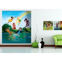 Detská fototapeta DISNEY - Víly a dúha - 180x202 cm