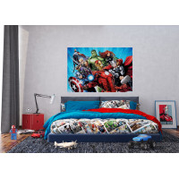 Detská fototapeta MARVEL - Hrdinovia Avengers - 155x110 cm