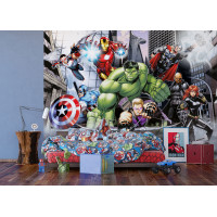 Detská fototapeta MARVEL - Hrdinovia Avengers v akcii - 360x270 cm