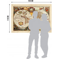 Moderné fototapety - Historická mapa - 155x110 cm