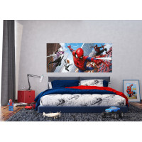 Detská fototapeta MARVEL - SPIDER-MAN a jeho tím - 202x90 cm