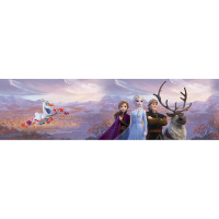 Detská samolepiaca bordúra DISNEY FROZEN 2 lietajúce Olaf - 10x500 cm