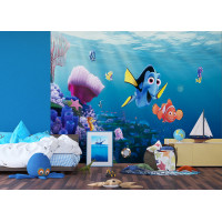 Detská fototapeta DISNEY - Dory a Nemo spolu - 360x254 cm