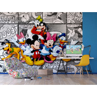 Detská fototapeta DISNEY - Mickey Mouse a kamaráti 2 - 360x270 cm