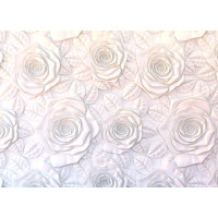 Moderné fototapety - stena ruží - 360x254 cm