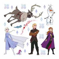 Detská samolepka DISNEY FROZEN 2 kreslené 30x30 cm