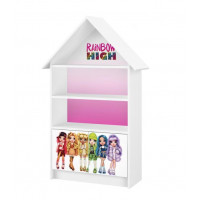 Detský domčekový úložný regál Rainbow High - Friends - ružový
