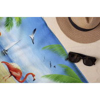Plážová osuška 70x140 cm Summer Paradise - Plameniaky