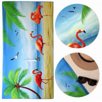 Plážová osuška 70x140 cm Summer Paradise - Plameniaky