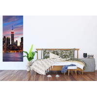 Moderné fototapety - Východ slnka v New Yorku - 90x202 cm