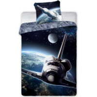 Bavlnené obliečky KOSMOS Raketoplán - 160x200 cm