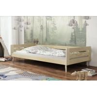 Detská posteľ z masívu borovice NICKY - 200x90 cm - prírodná