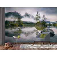 Moderné fototapety - Krajina horského jazera - 360x270 cm