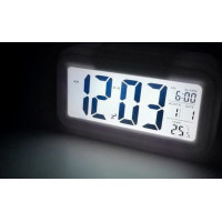 Budík - biele LED digitálne hodiny
