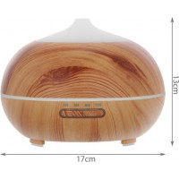 Aróma difuzér/zvlhčovač s diaľkovým ovládačom - 400ml - imitácia svetlého dreva