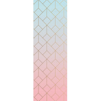 Moderné fototapety - Gradient s geometrickým vzorom - 90x270 cm