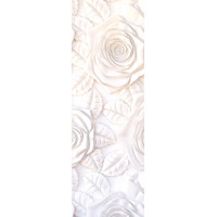 Moderné fototapety - Sadrový basreliéf ruže - 90x270 cm