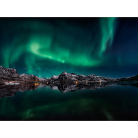 Moderné fototapety - Severná polárna žiara - 360x270 cm