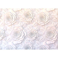 Moderné fototapety - Sadrový basreliéf ruže - 155x110 cm