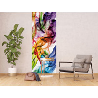 Moderné fototapety - Tečúci farebný dym - 90x270 cm