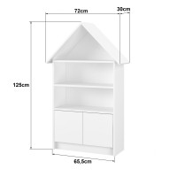 Detský domčekový úložný regál Rainbow High - Sparkle - ružový