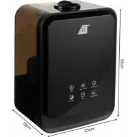 Aromaterapeutický zvlhčovač vzduchu - 4,5 l - čierny