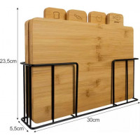 Bambusová doštička - sada 4 ks