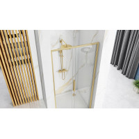Sprchové dvere Rea RAPID slide 100 cm - zlaté brúsené
