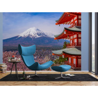 Moderné fototapety - Kvitnúce sakura v Japonsku - 360x270 cm