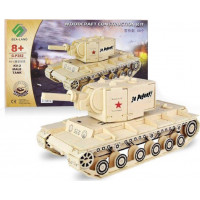 WOODEN TOY , WCK 3D puzzle Tank KV-2