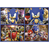 EDUCA Svietiace puzzle Sonic Prime 4v1 (50,80,100,150 dielikov)